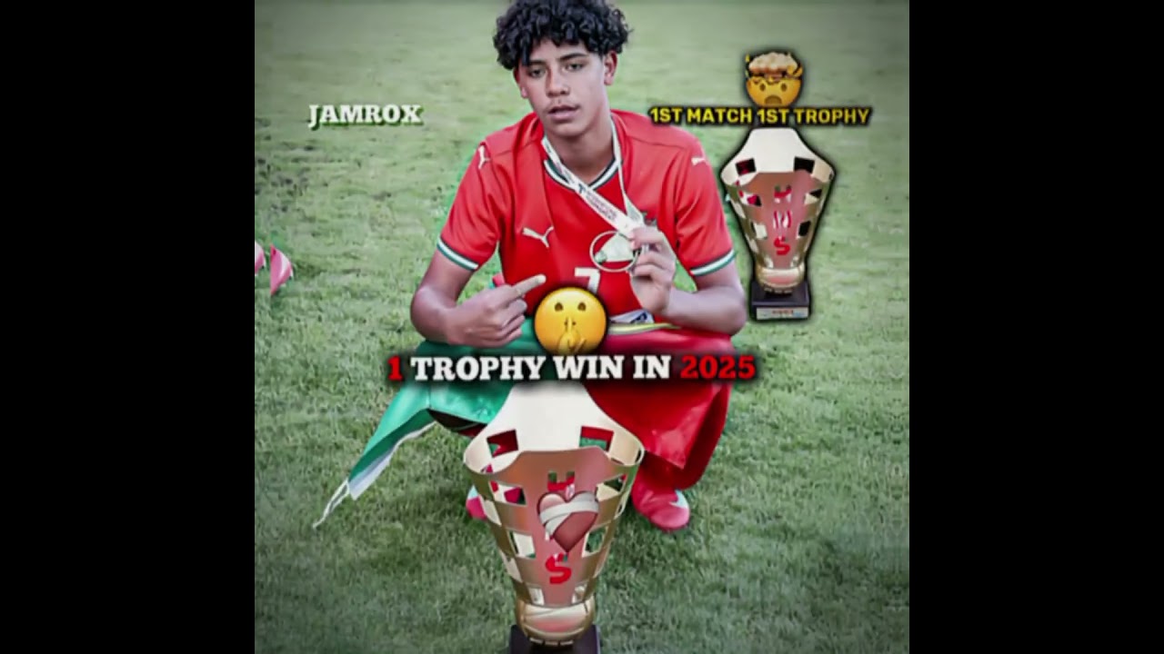 Ronaldo jr 1st trophy win 2025 💀💣