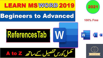 MS word References tab 2019|Citation, index and table of contents |References tab in ms word|office