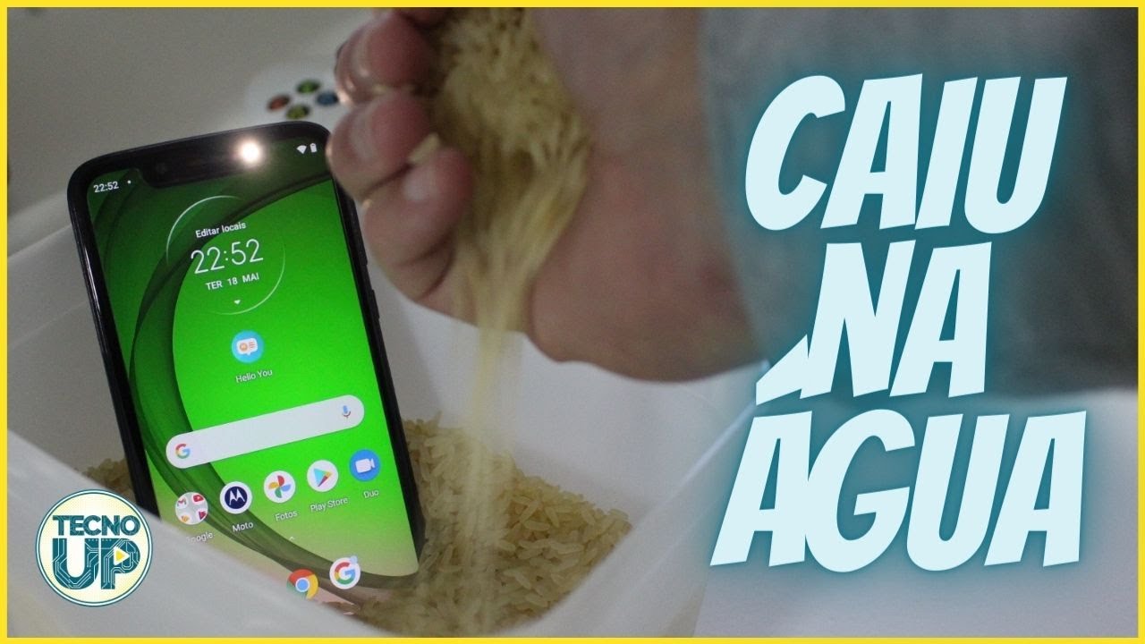 CELULAR caiu na ÁGUA e NÃO LIGA mais! O que fazer? COLOCAR no ARROZ ...