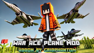 Military Aircraft Mod MCPE 1.21 Showcase | War Ace Plane Add-On | Minecraft Modern Combat screenshot 3