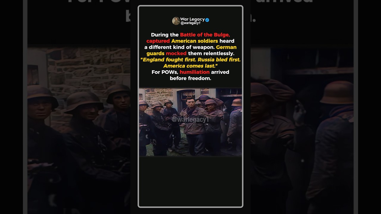 When "America First" Was Used to Humiliate POWs 