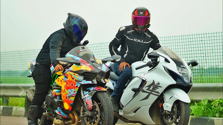 Kawasaki Ninja H2 Vs Suzuki Hayabusa | 1340cc Vs SuperCharged Engine🚀