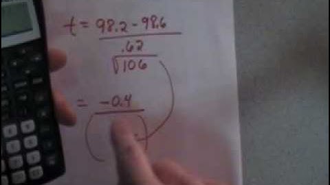 Hypothesis Test: Mean, Part 2