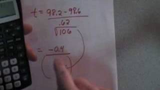 Hypothesis Test: Mean, Part 2