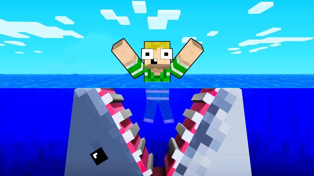 Jeg Svømmer Med HAJER!! - Dansk Minecraft