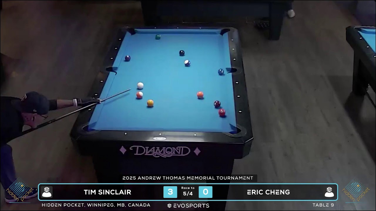 TIM SINCLAIR vs ERIC CHENG - HIDDEN POCKET - TABLE 9 | EvoSports