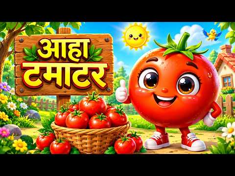 आहा टमाटर - Aaha Tamatar Bade Mazedar | Hindi Nursery Rhymes And Kids Song | All Rhyms in Hindi