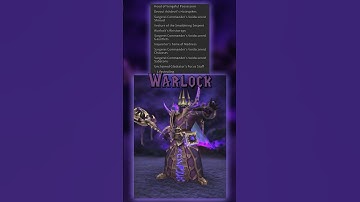 TRANSMOGS -  Warlock "Voidcaller" worldofwarcraft #transmogs #warwithin