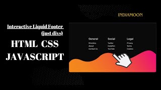 Creating an Interactive Liquid Footer with HTML, CSS, and JavaScript