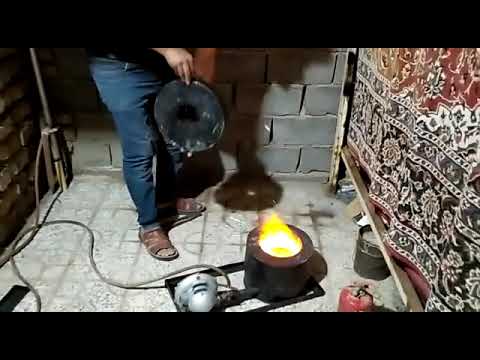 فیلم کوره ذوب خانگی مس برنج