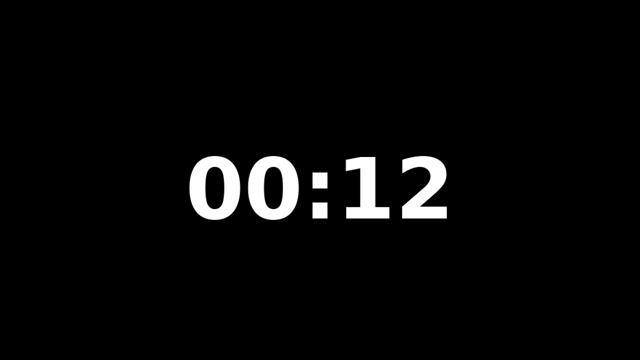 12 Second Countdown Timer - YouTube