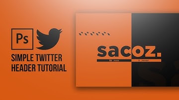 Photoshop Tutorial - How to make a Simple Twitter Header