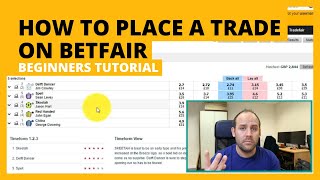 How to Place a Basic Trade on Betfair Exchange (Beginners Tutorial) screenshot 4