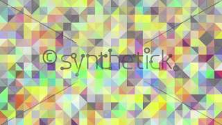 Triangles mosaic loop. Geometric abstract multi-colored pixelated background. screenshot 5
