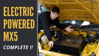 Electric Mazda MX5 Miata Eunos EV Car Conversion  Complete!!!