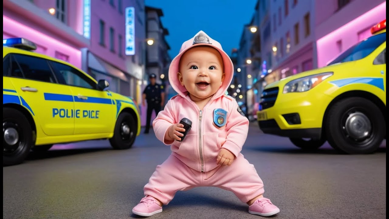 Baby Becomes a Police Officer | Police Pretend Play Song for Kids