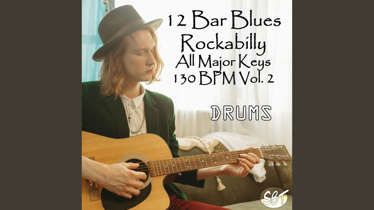 12 Bar Blues (Rockabilly Style) Drum Backing Track in Db Major 130 BPM ...