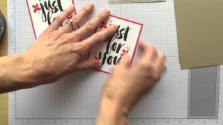 Sale-a-Bration 2016 Just for You card - Botanicals for You @StampInTexasChristi