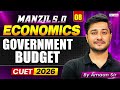 CUET 2026 Economics | ⁠⁠Govt Budget in One Shot | Manzil 5.0