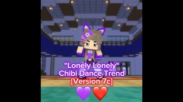 “Lonely Lonely“ Chibi Dance Trend - Mine-imator Minecraft Animation #shorts #minecraftshorts #viral