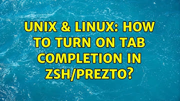 Unix & Linux: How to turn on tab completion in zsh/prezto?