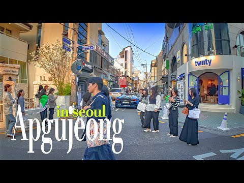Apgujeong–Cheongdam Walk: Exploring Seoul’s Luxury Fashion Street | 4K HDR | Seoul Walk