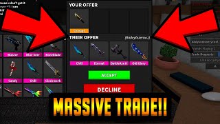 YOU WON'T BELIEVE THIS 700 IQ TRADE... (ROBLOX MURDER MYSTERY 2)