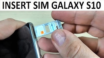 How to Insert SIM & Memory SD Card in Samsung Galaxy S10
