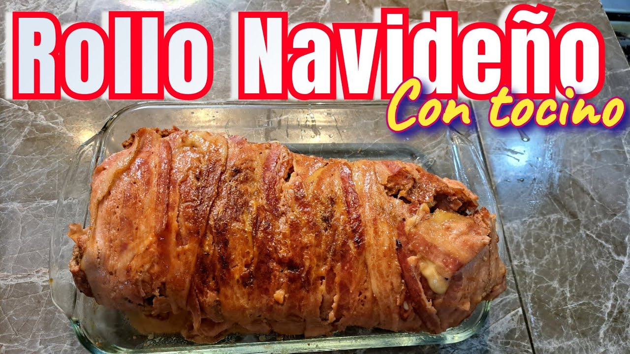 Rollo Navideño con Tocino// COCINANDO CON JULIET - YouTube