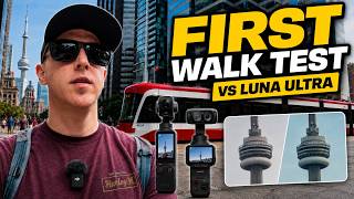 DJI Osmo Pocket 4P Toronto Walk | First Test + Luna Ultra Zoom Comparison