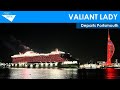 Valiant Lady departs Portsmouth on MerMaiden Voyage (18/03/2022)