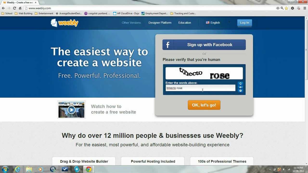 Getting Started With Weebly 