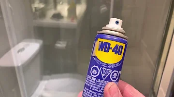 #44 WD-40 shower glass cleaner