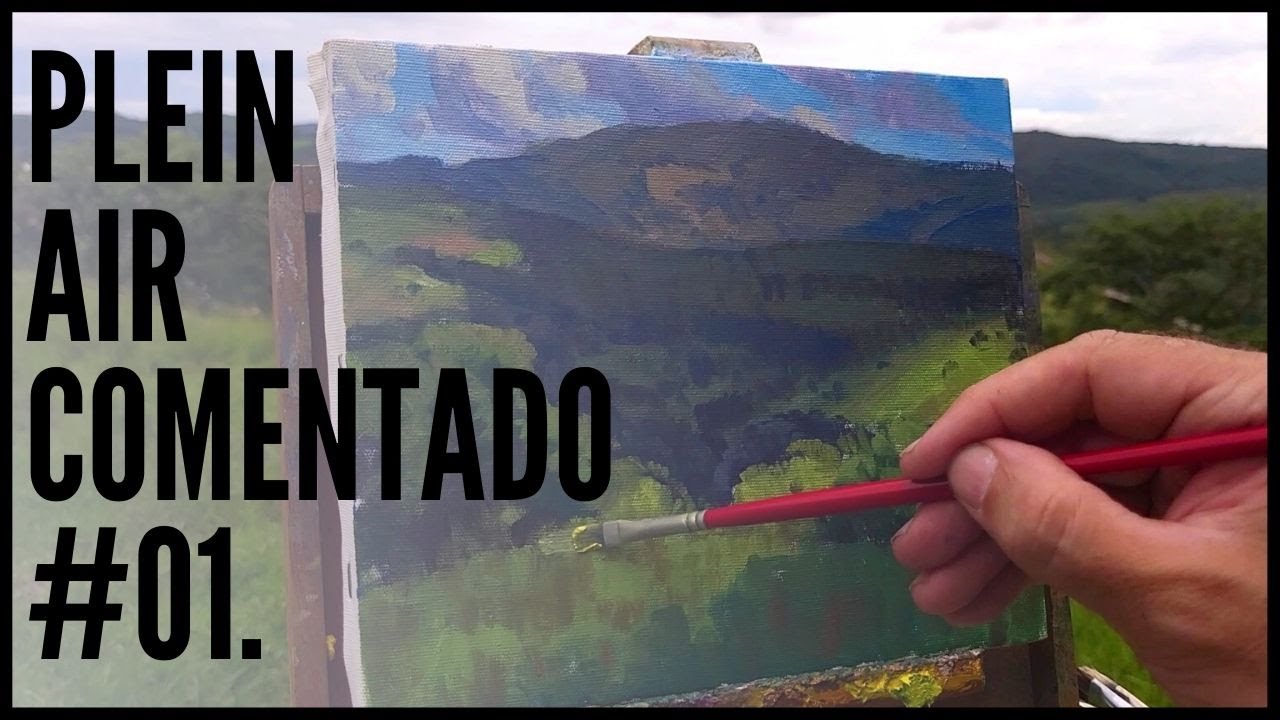 Lidando com excesso de verde na PINTURA | Plein air comentado #01