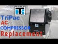 ThermoKing Tripac A/C Compressor and Dryer Replacement and How To Recharge It Yourself ! DIY