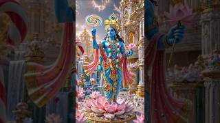 भगवान श्री विष्णु का दिव्य स्वरूप 🙏 | Sudarshan Chakra & Kaumodaki Gada | #Shorts #Vishnu