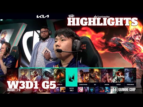 RGE vs KC - Highlights | Week 3 Day 1 LEC Winter 2024 | Rogue vs Karmine Corp W3D1