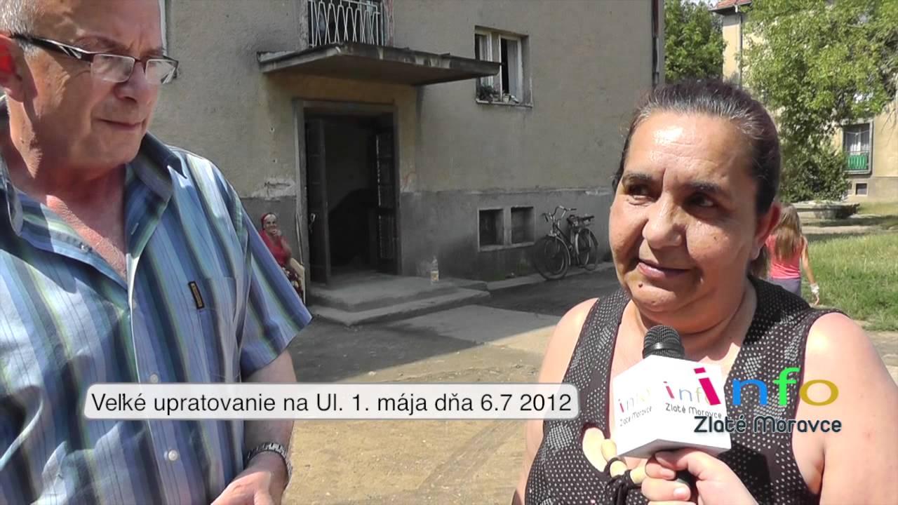 Svojpomocné upratovanie Rómskej minority na Ul. 1. mája