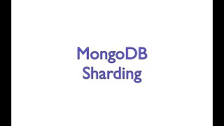 MongoDB Sharding