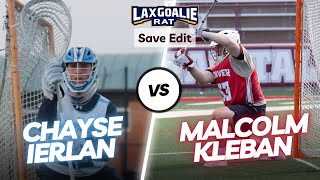 INSANE ENDING! Chayse Ierlan (Johns Hopkins) vs. Malcolm Kleban (Denver) - Goalie Save Edit