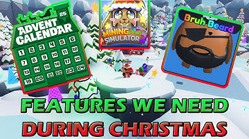 THESE FEATURES WILL MAKE THE CHRISTMAS EVENT SO FUN - Roblox Mining Simulator 2