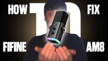 HOW to FIX the Sound on the FIFINE AM8 Microphone