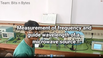 Measurement of Frequency and Wavelength of a Microwave Source