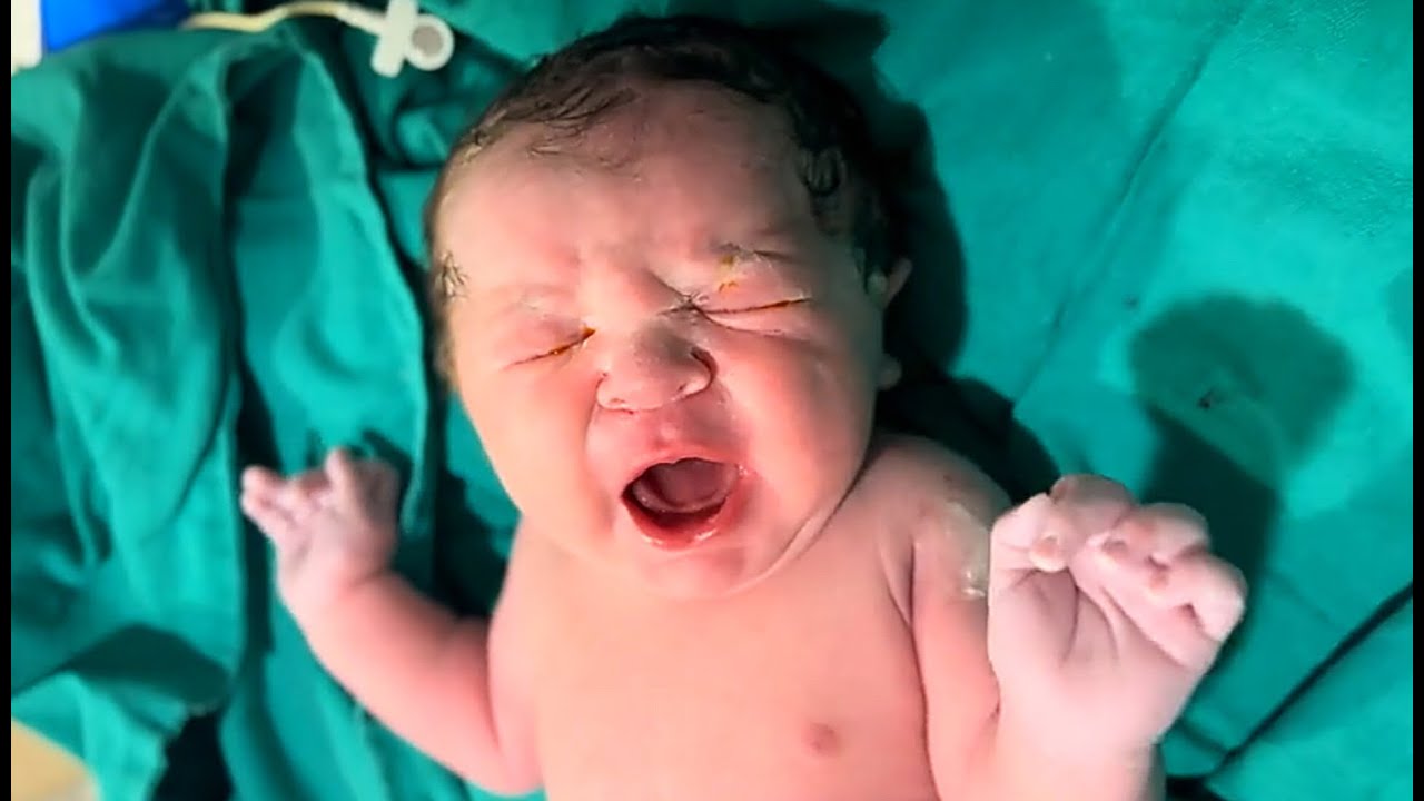 Cutest Little Adorable Newborn Babies First Care & First Cry & Skin To Skin Moments 