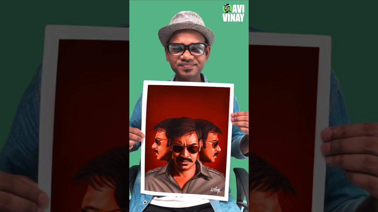 Ajay Devgn Singham Movie Poster Art | How To Draw In Procreate 