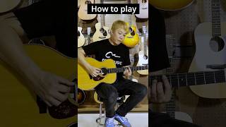 How to play Jungkook – Seven (feat. Latto) on guitar. #shorts #jungkook #bts