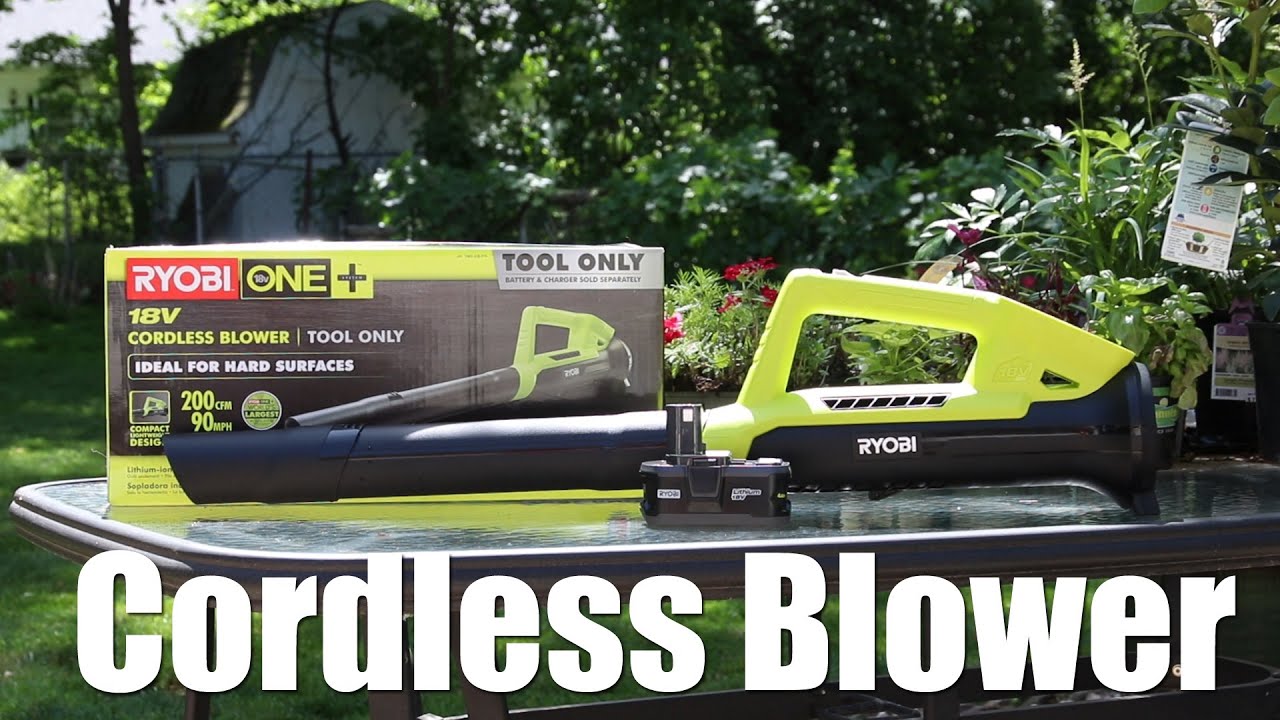 Ryobi Cordless Blower Review YouTube