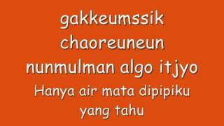 Kim Taeyeon SNSD - I Have a Lover Romanization Lyrics & Indo Sub