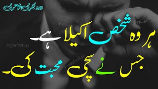 Sad Shayri | Most Heart Touching Urdu Poetry | Sad Poetry | Hindi Shayri | 2 Line Urdu Poetry