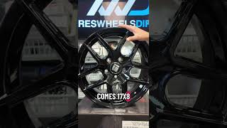 Touren Wheels style TR79 in size 17x8 offset +35 bolt pattern 5x120 in gloss black finish